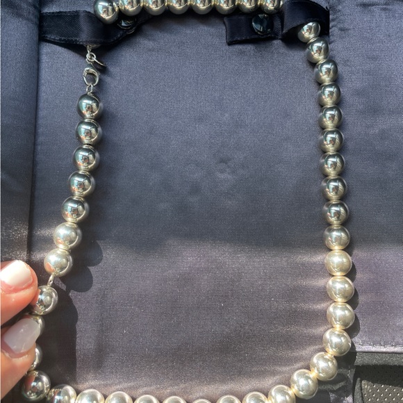 Tiffany’s Hardware Bell Necklace. Sterling silver. 18” long - Picture 5 of 5